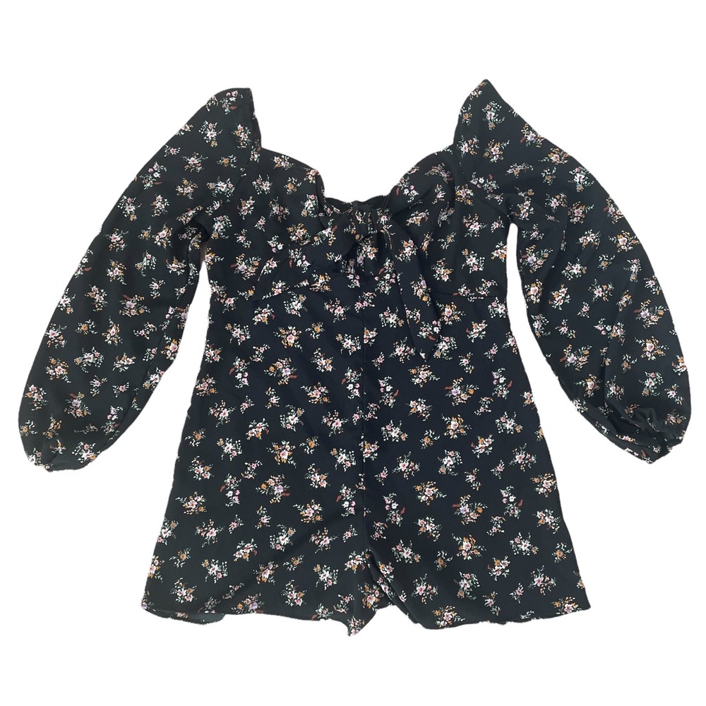 ASOS Long Sleeve Floral Romper size 8